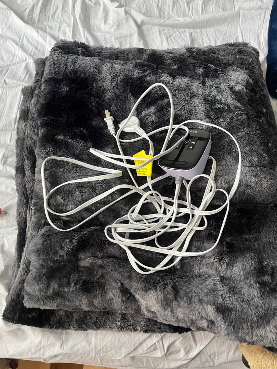 Bedhug Double Heated Blanket - Grey