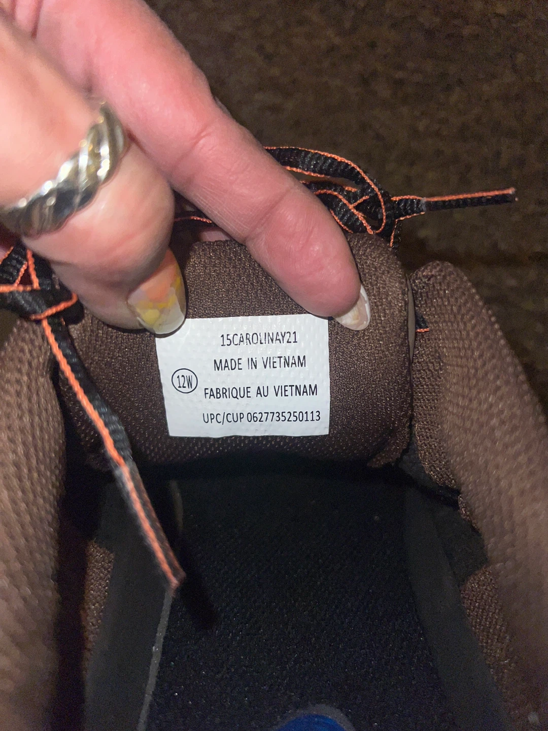 12W Brown and Orange Trail Shoes - photo 3