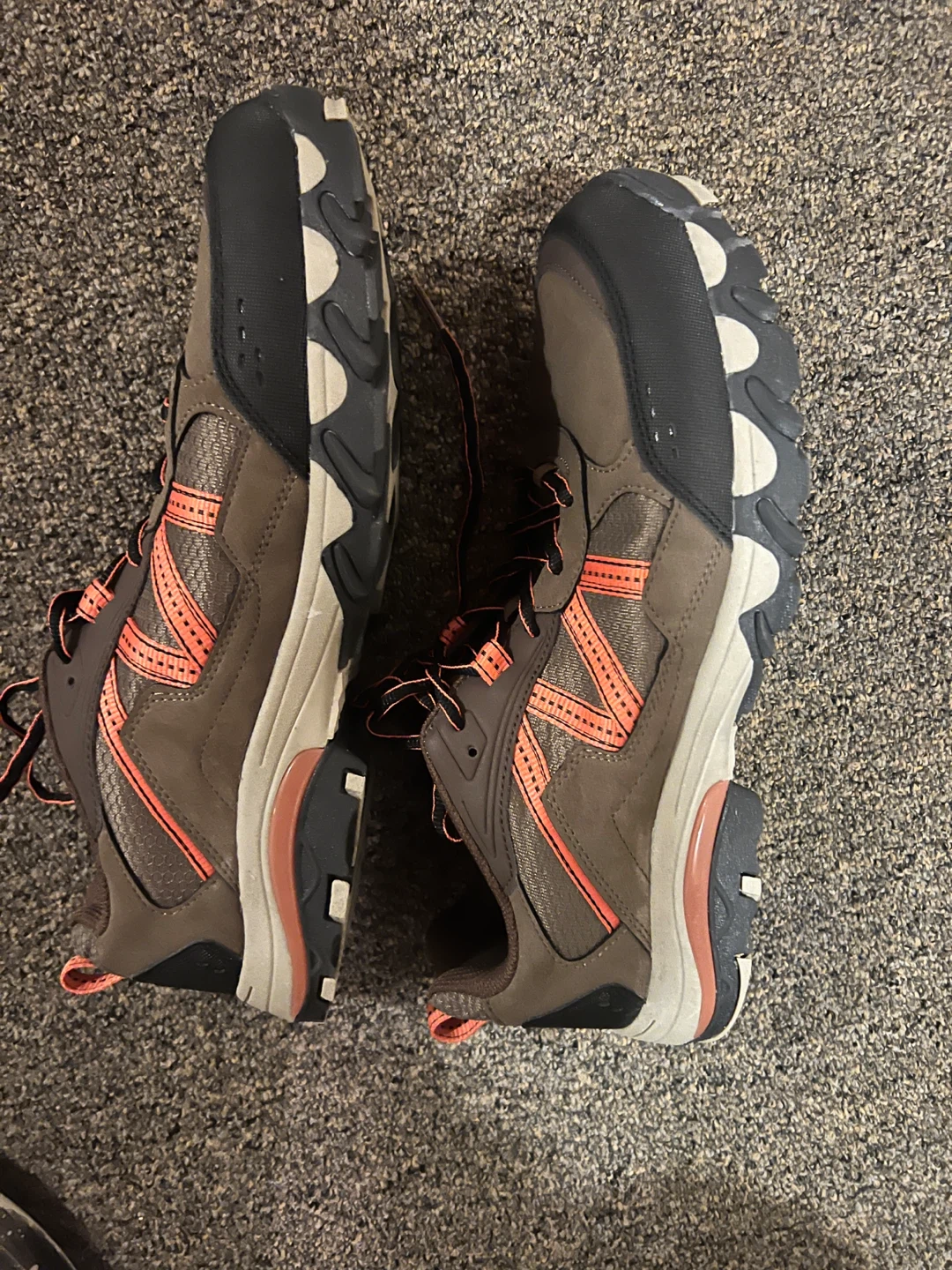 12W Brown and Orange Trail Shoes - photo 4