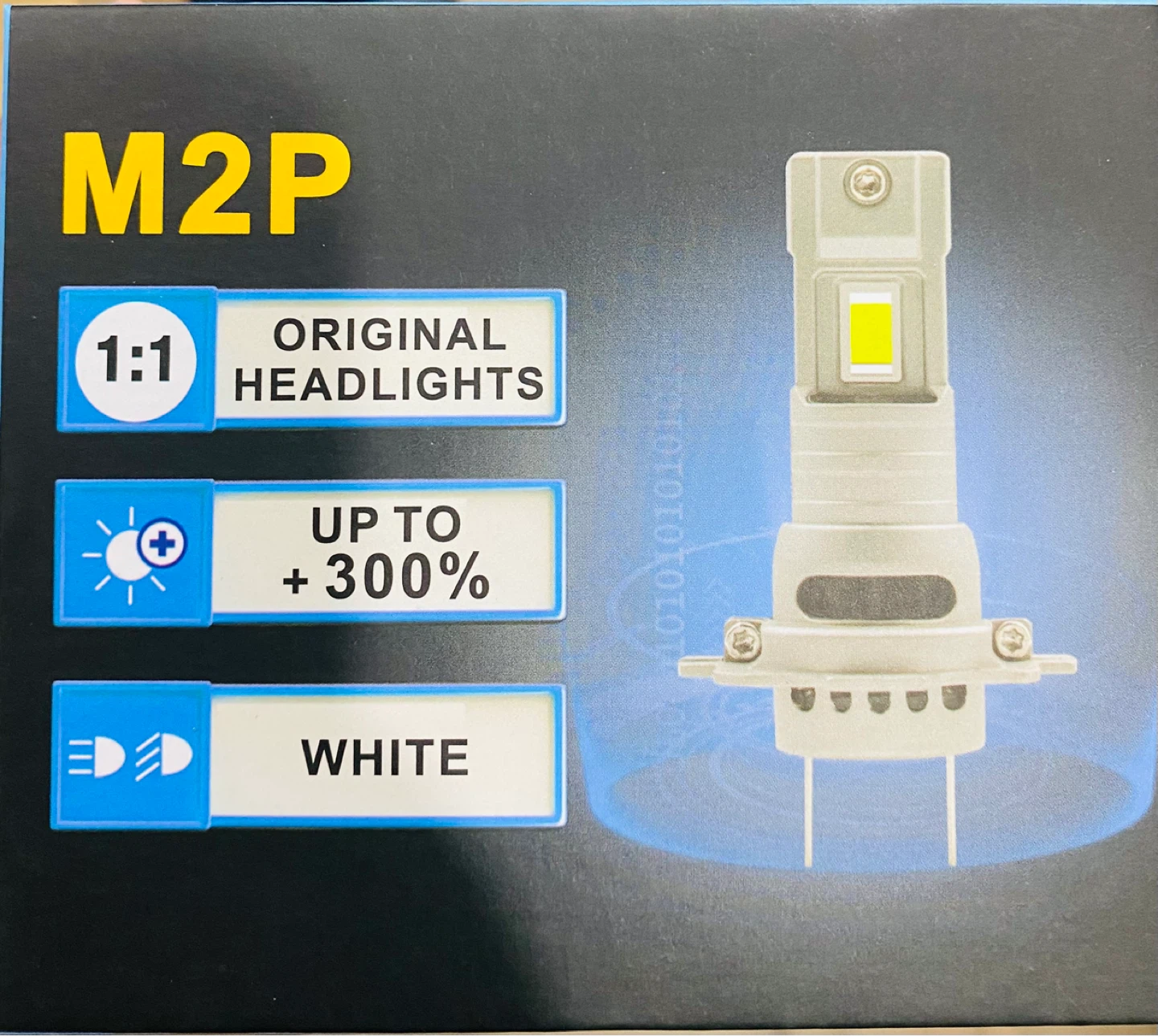 M2P Ultra Bright LED Headlight Bulbs - H11 (6000K Cool White)