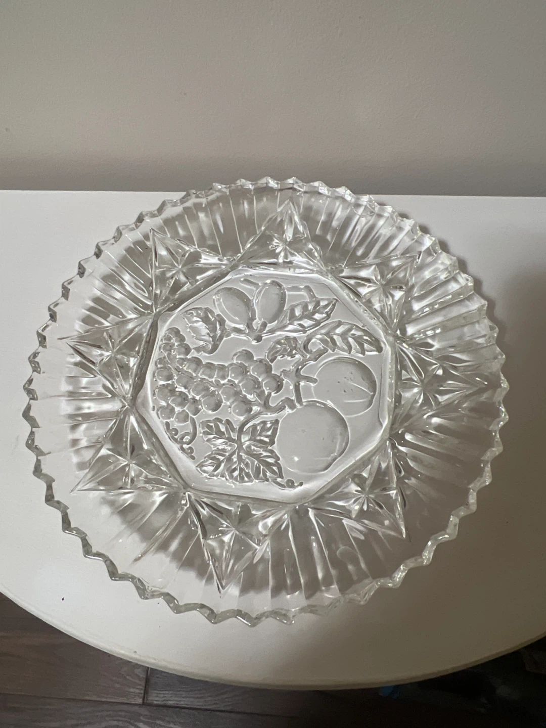 Crystal Glass Serving Plate
