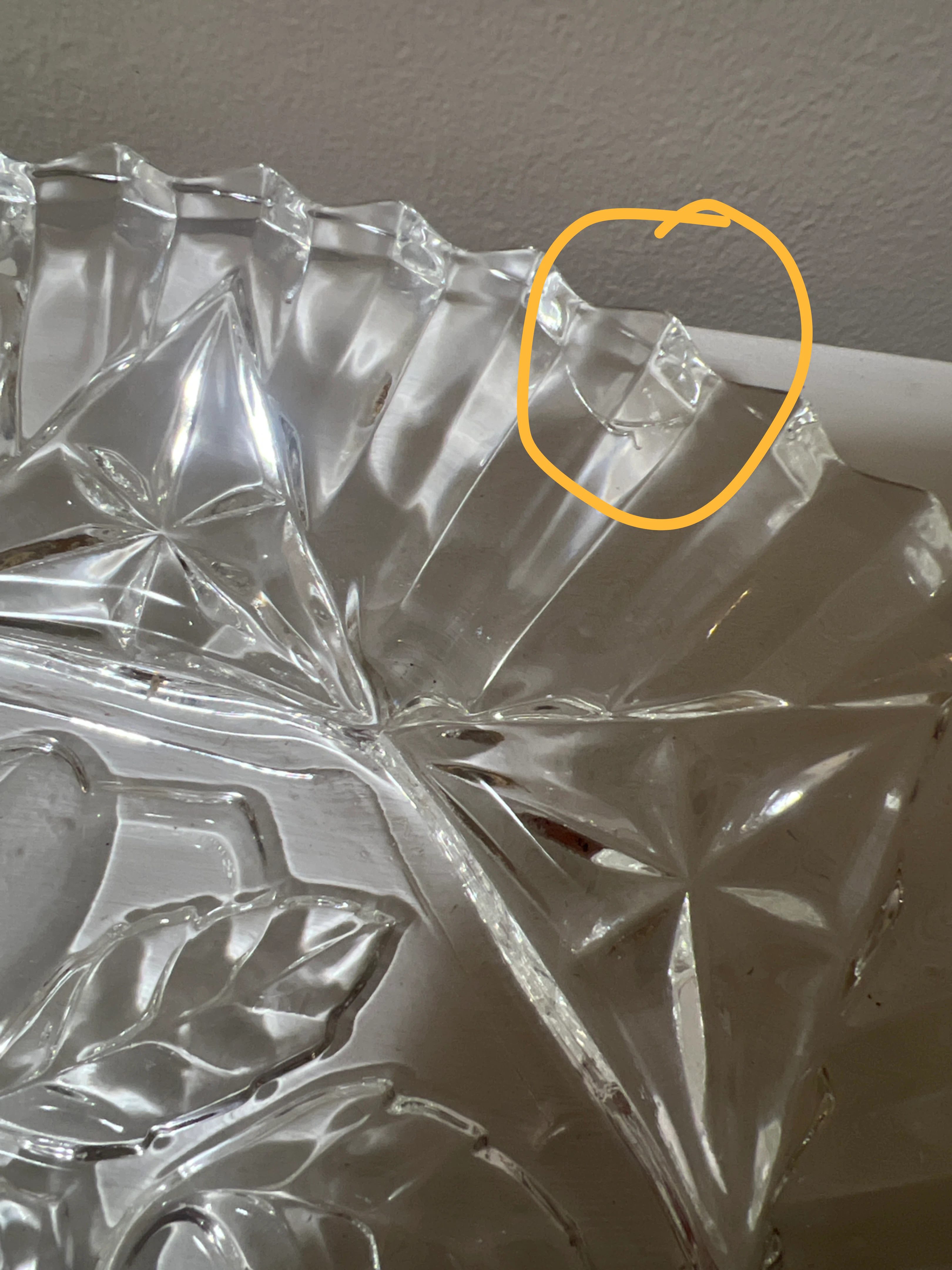 Crystal Glass Serving Plate - photo 2