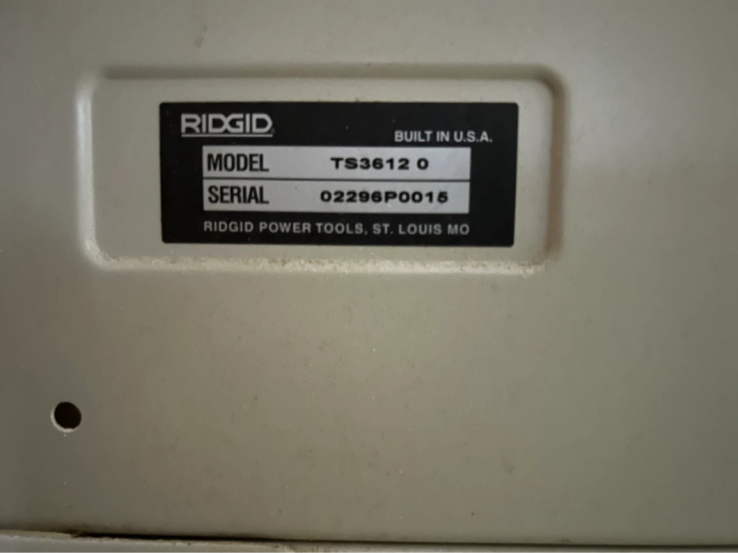 RIDGID TS3612 0 Table Saw - photo 2