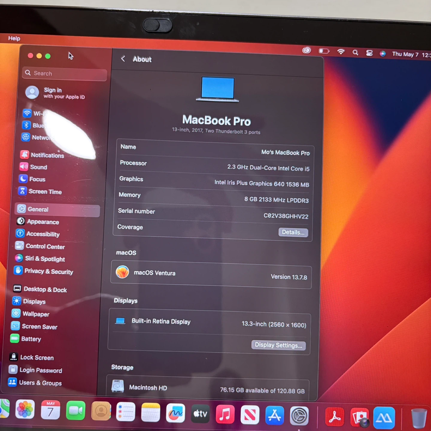 MacBook Pro 13” (2017) • Intel Core i5 • 8GB RAM • 128GB SSD - photo 3
