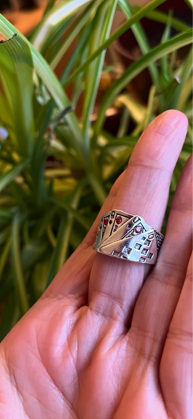 Playing Card Themed Adjustable Ring - photo 2