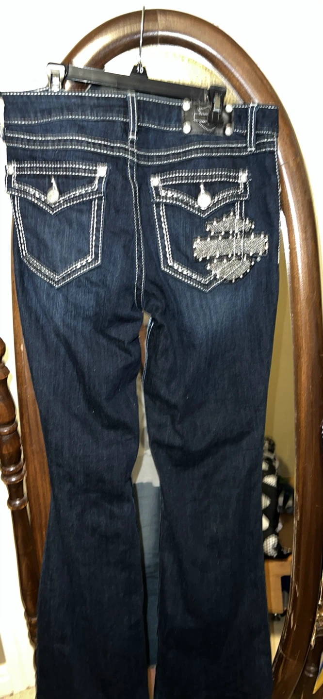 Harley-Davidson Women's Embellished Bootcut Jeans Size 10 - photo 2