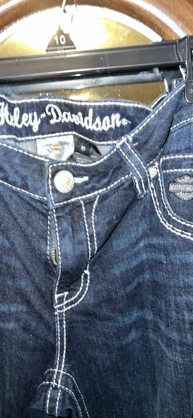 Harley-Davidson Women's Embellished Bootcut Jeans Size 10