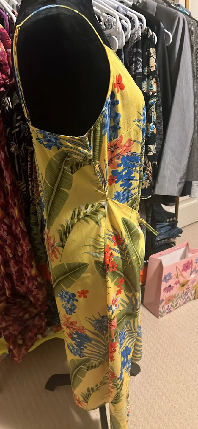 Sanctuary Yellow Tropical Print Midi Dress - photo 3