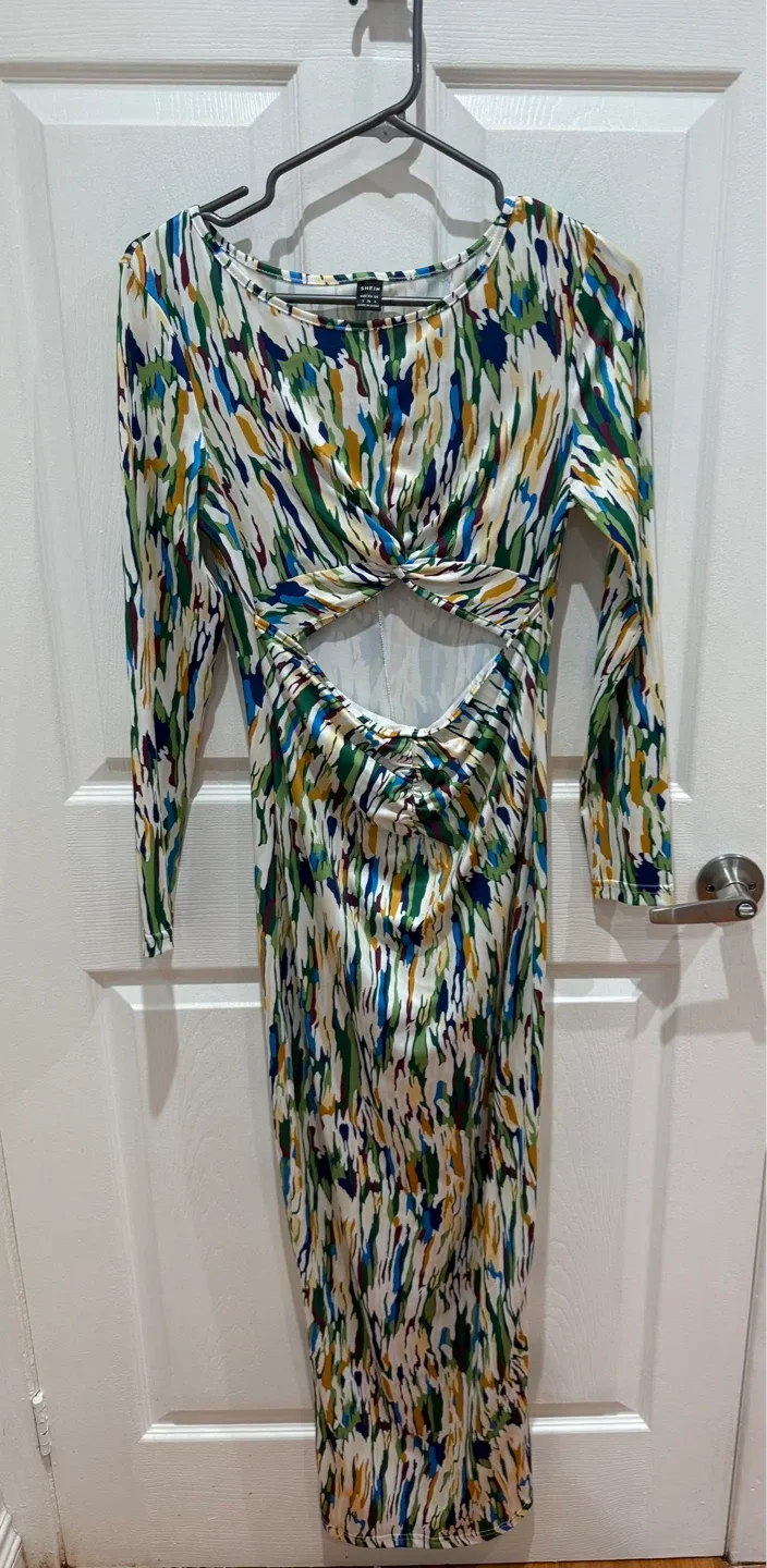 Abstract Print Dress