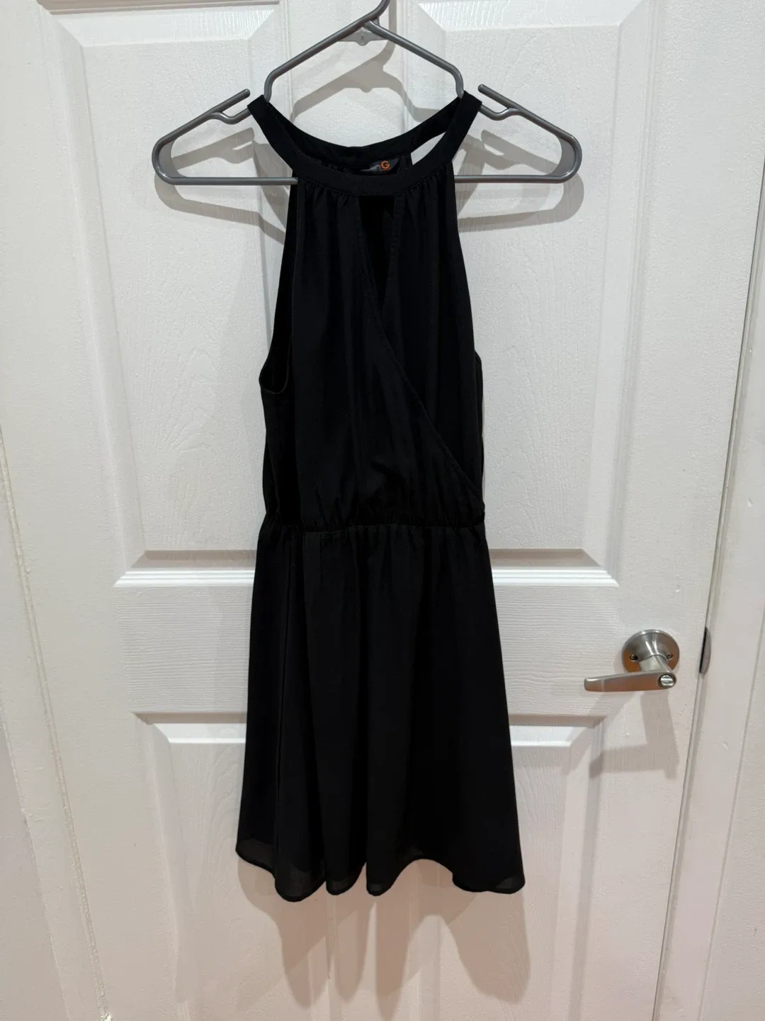 Black Halter Neck Mini Dress