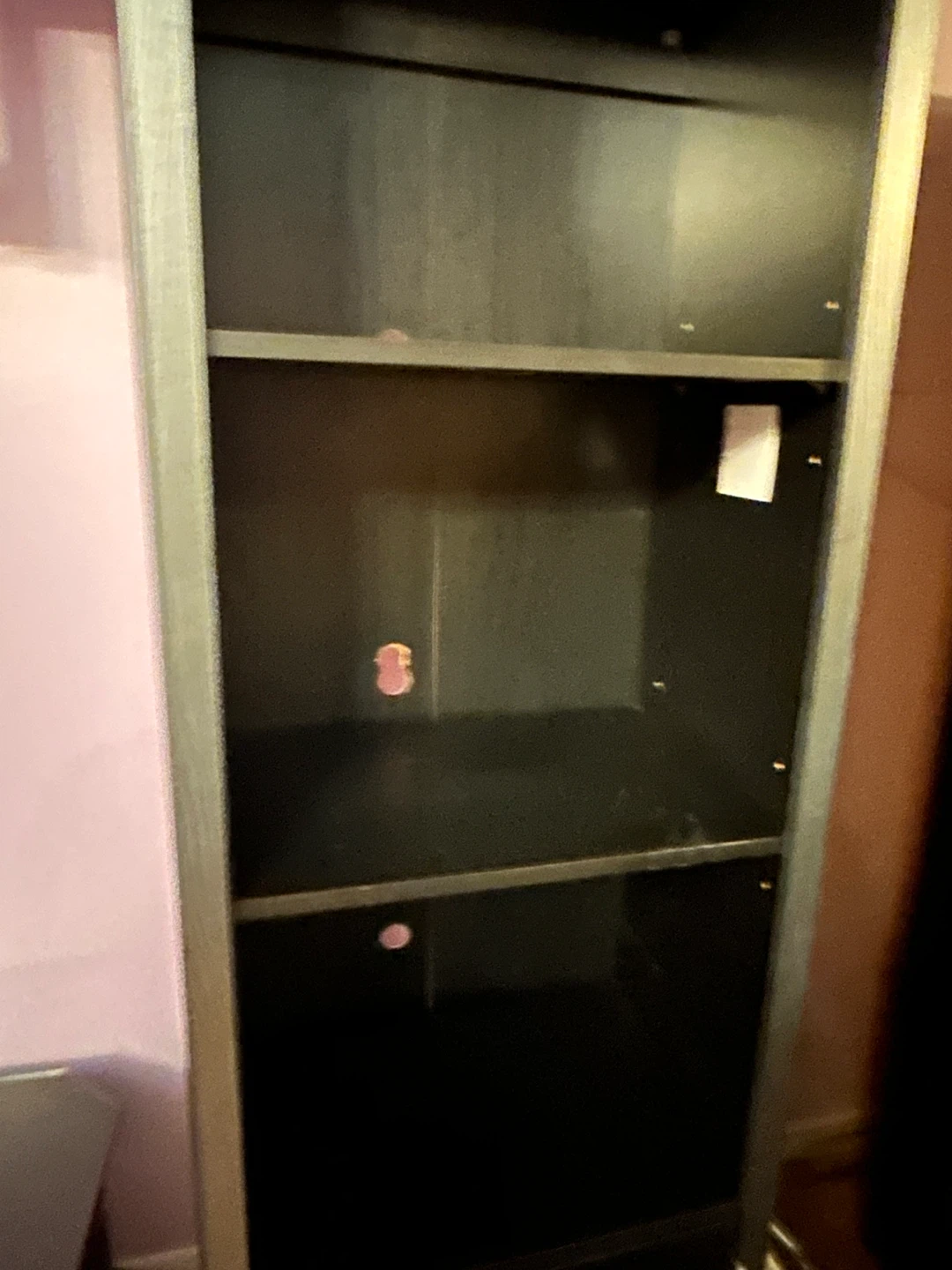 Black Entertainment Unit with Shelving - photo 2