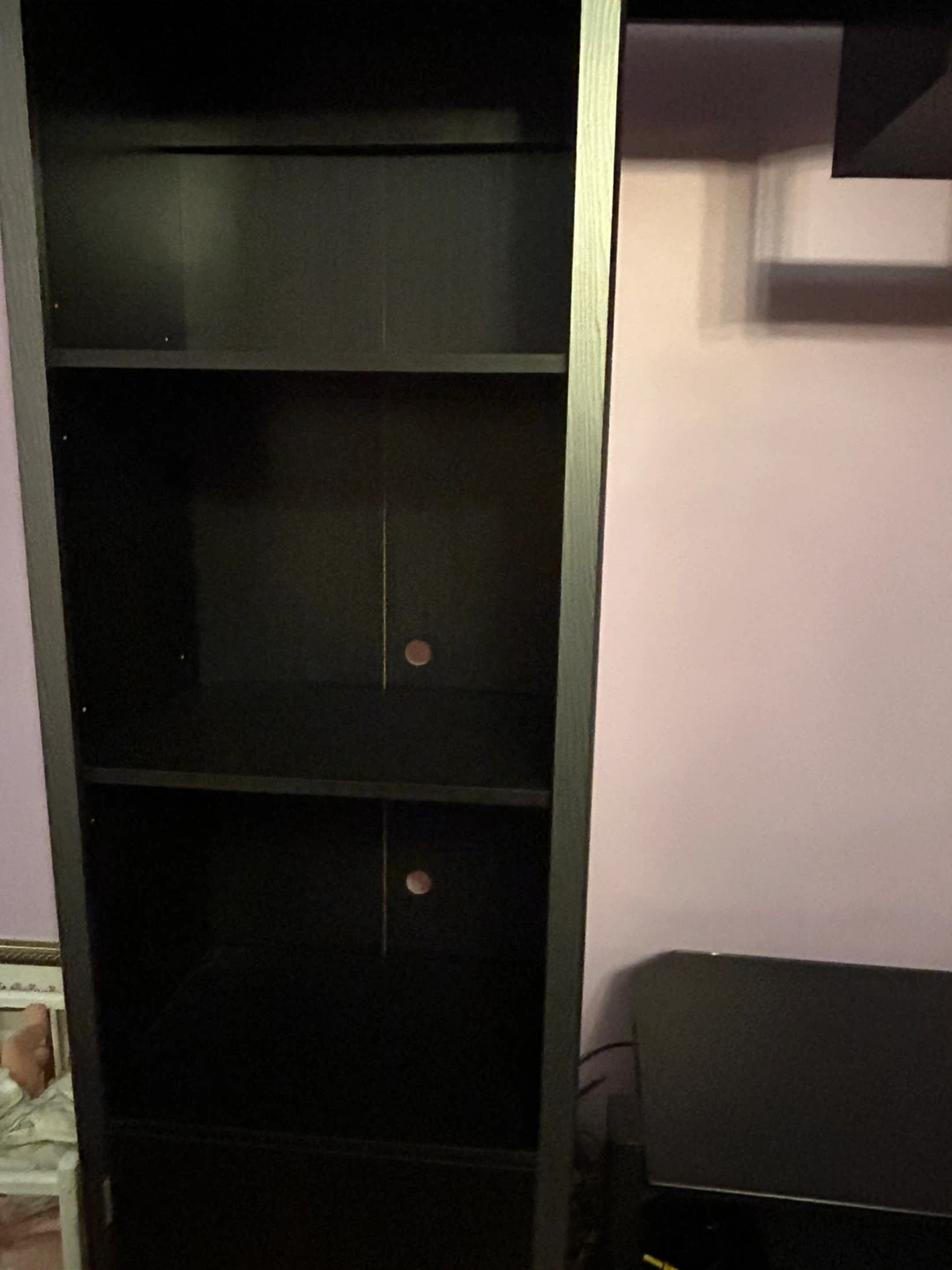 Black Entertainment Unit with Shelving - photo 3