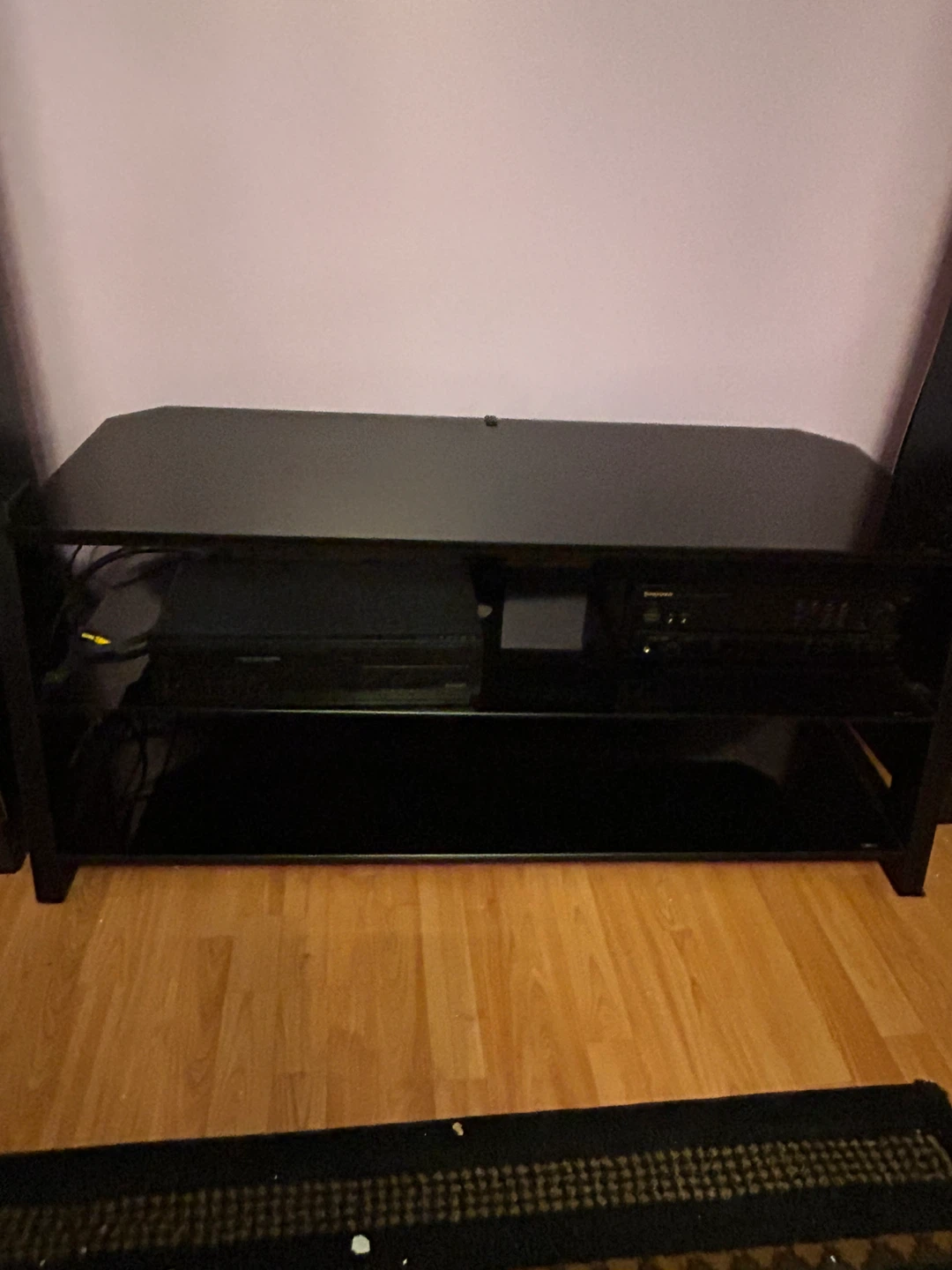 Black Entertainment Unit with Shelving - photo 4