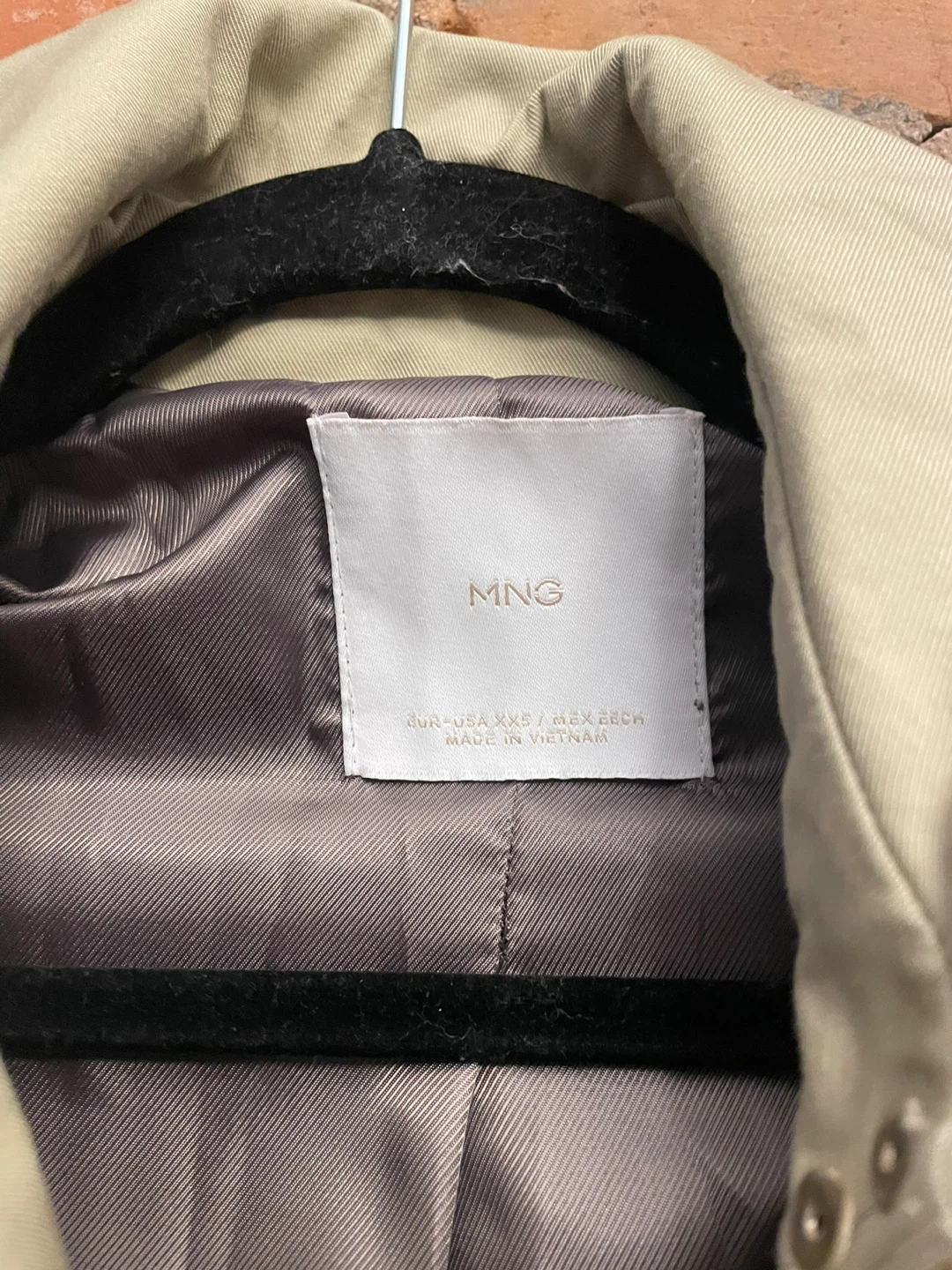 MNG Tan Trench Coat - photo 3