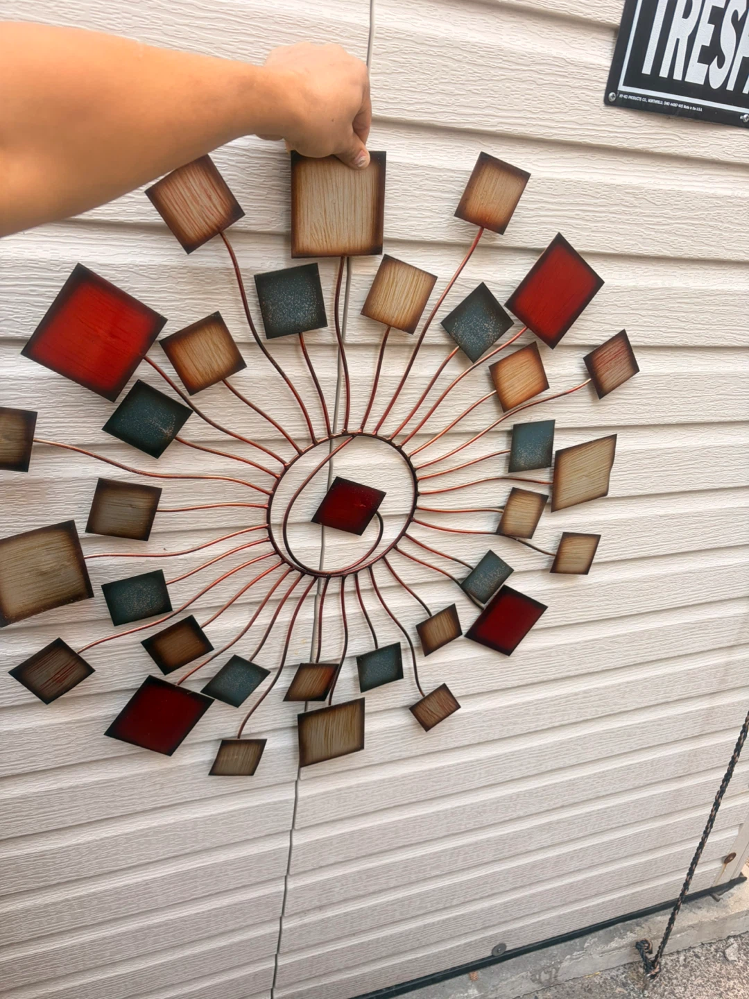 Wall Art Metal Sunburst Sculpture