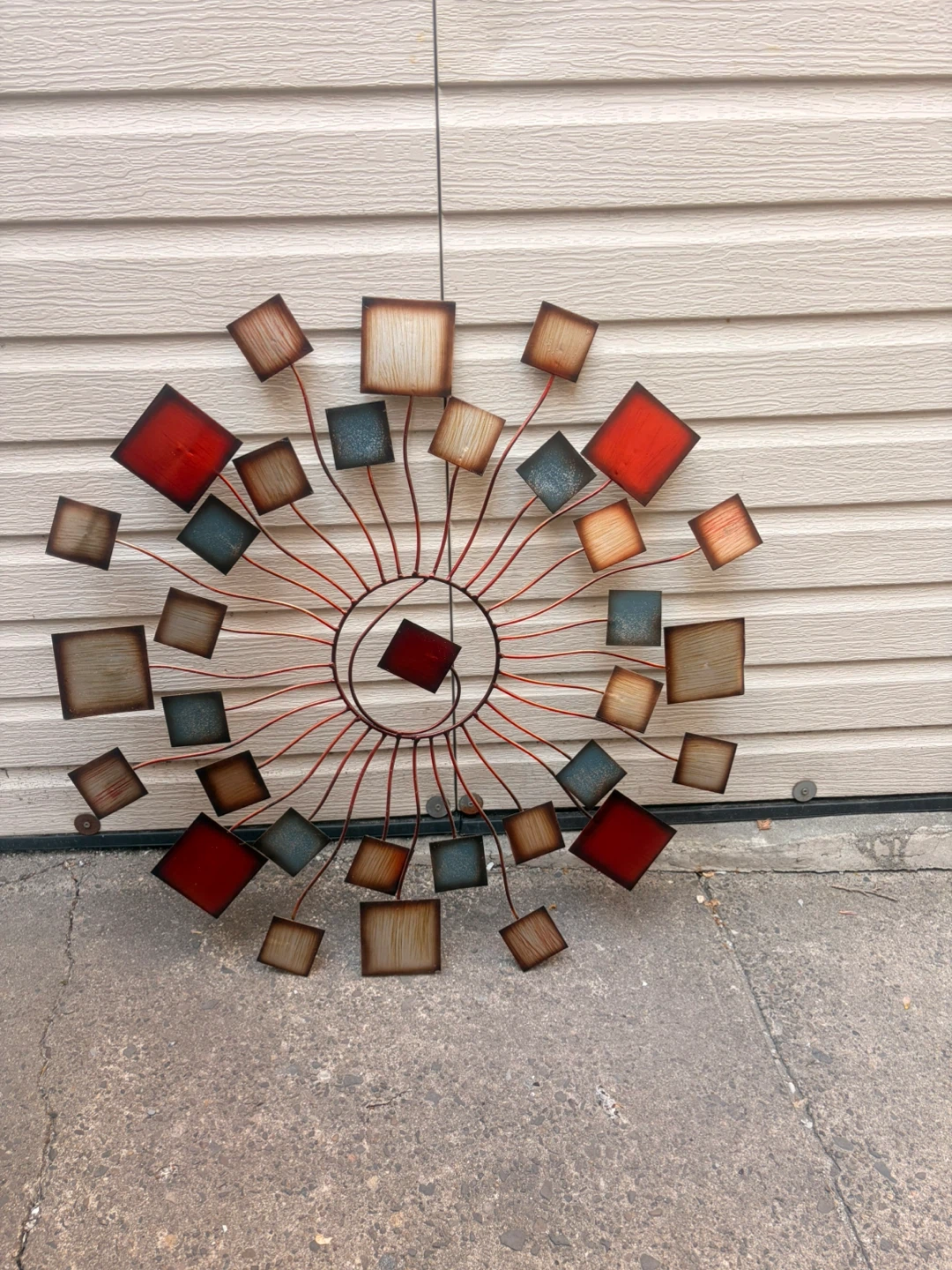 Wall Art Metal Sunburst Sculpture - photo 2