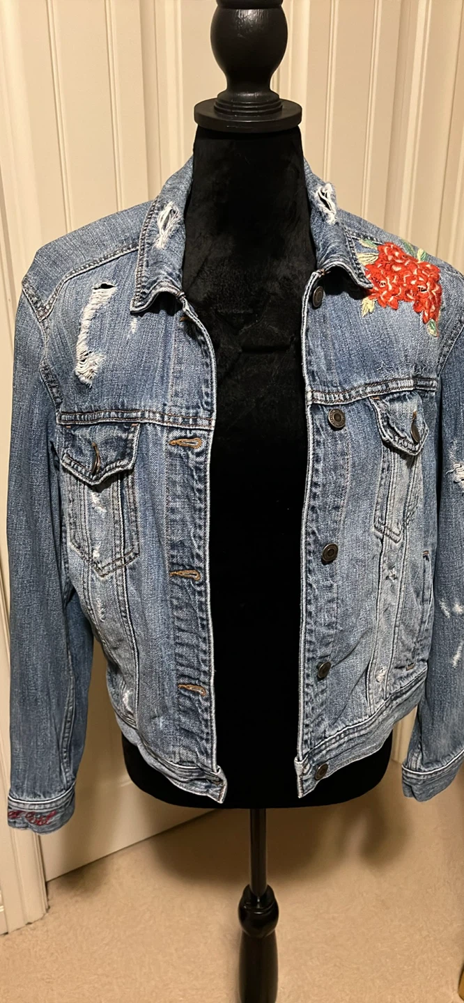 American Eagle Denim Jacket with embroidery