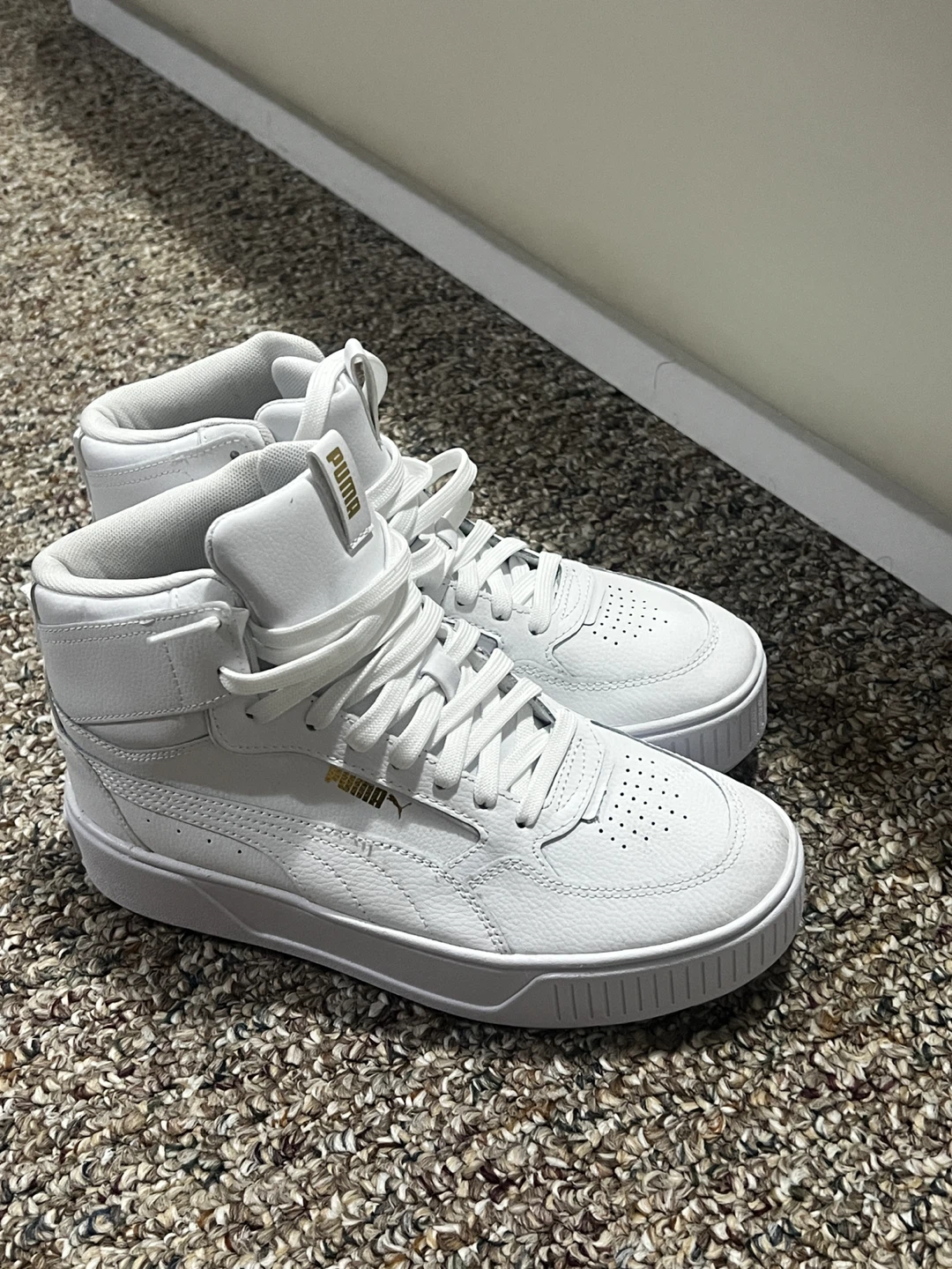 PUMA Women's Karmen Rebelle Mid Sneakers White Size 11 - photo 4