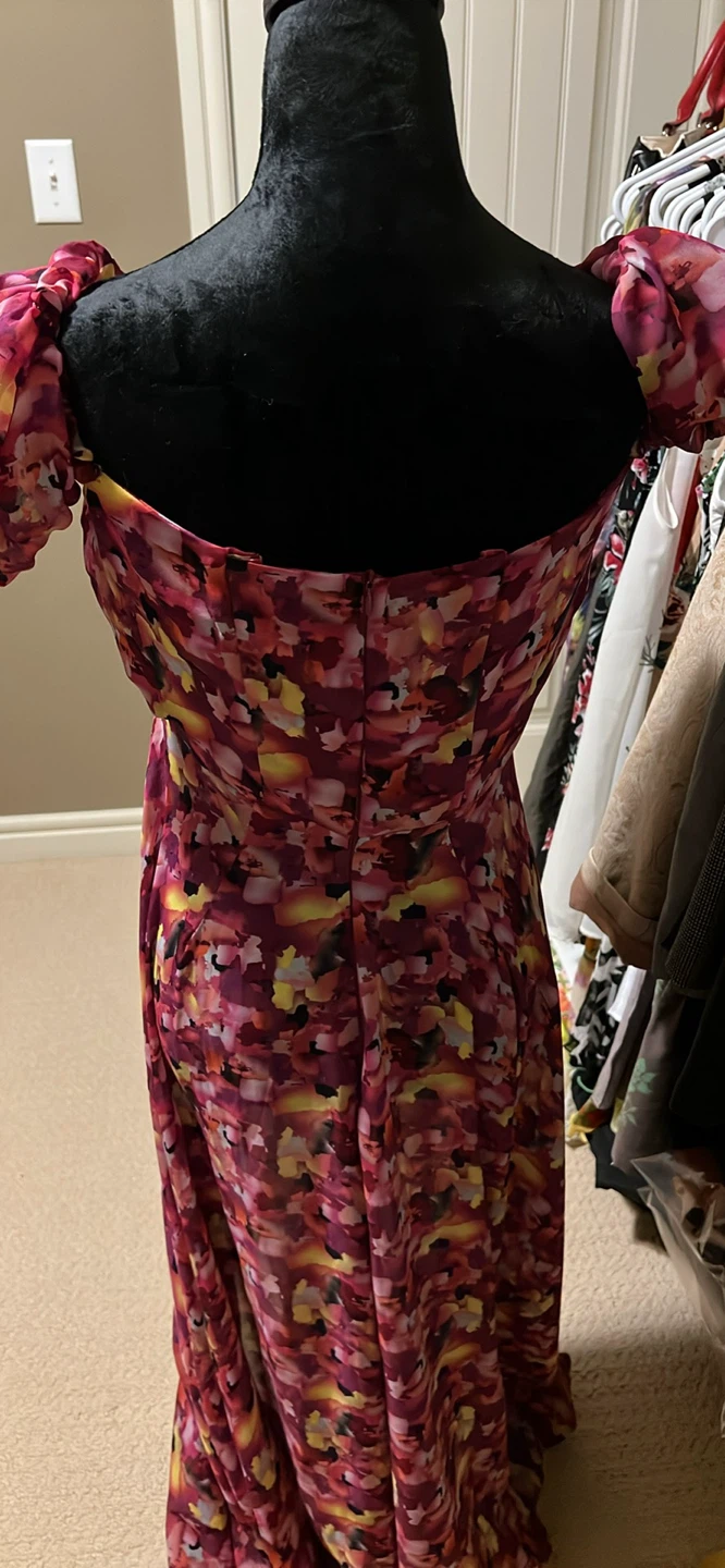 BELANGELIQUE Floral Puff Sleeve Maxi Dress - photo 2