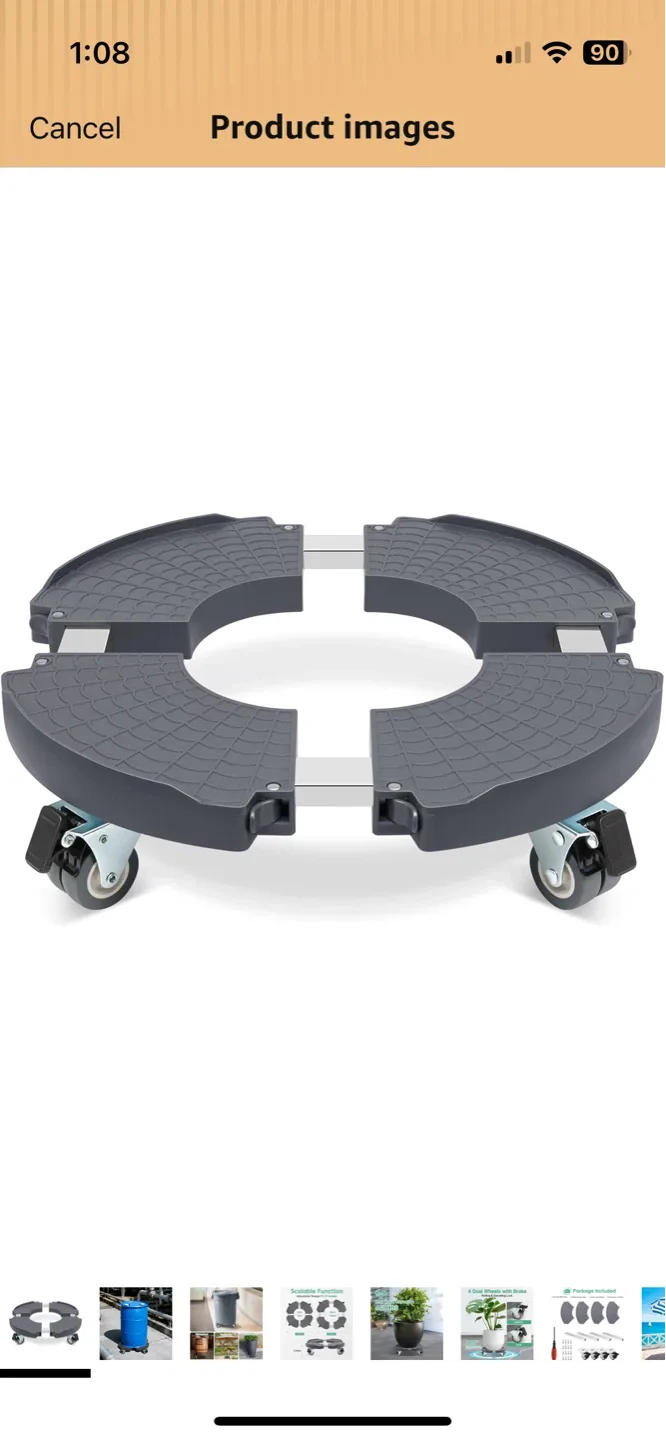 Adjustable Rolling Plant Caddy Dolly
