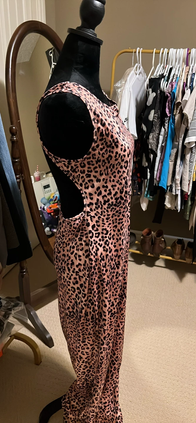 Pink Leopard Print Maxi Dress - photo 2