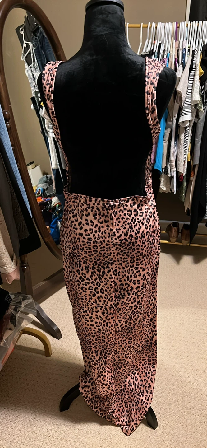 Pink Leopard Print Maxi Dress - photo 3