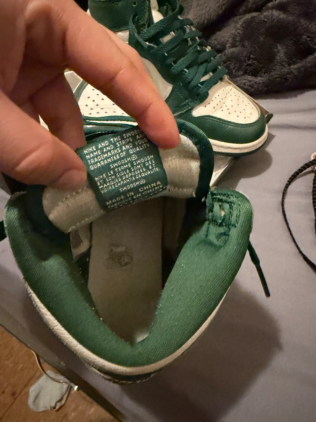 Nike Air Jordan 1 High OG "Lucky Green" Sneakers - photo 5