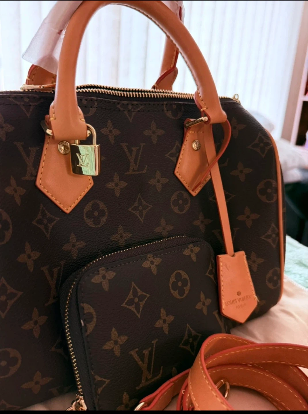 LV speedy 25 cm brown classic monogram - photo 5