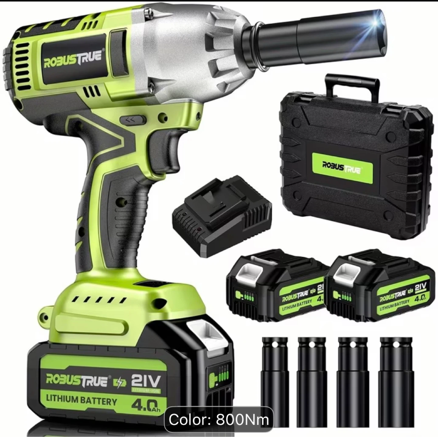 ROBUSTTRUE Cordless Impact Wrench Kit (800Nm) - photo 3