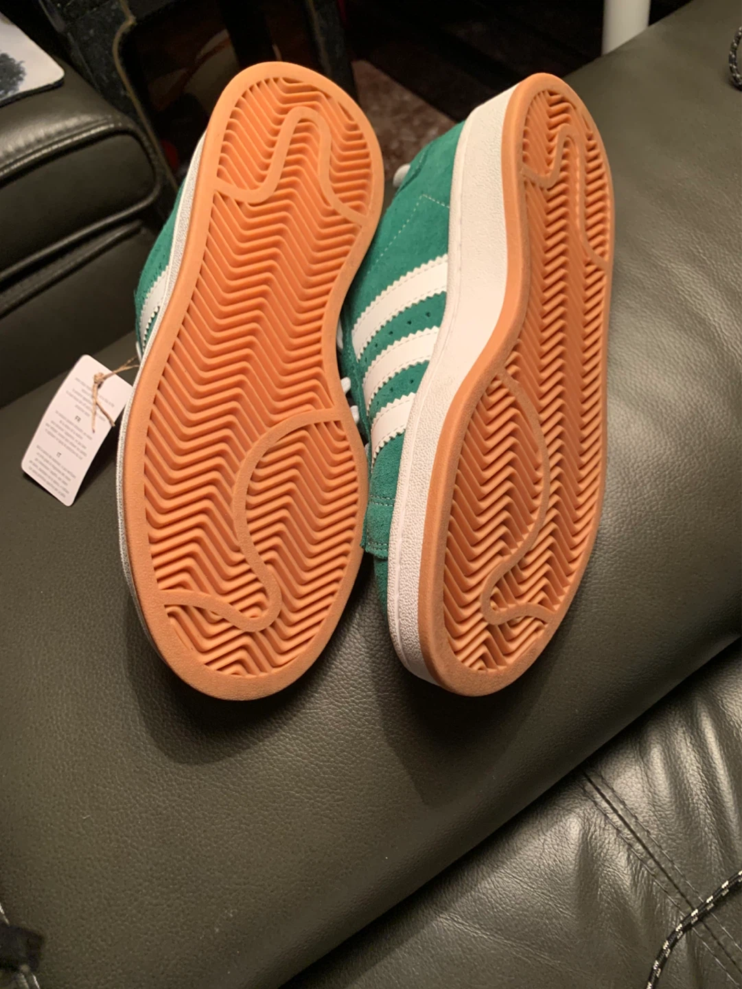 Adidas Campus Green Suede Sneakers .Size 4.5 - photo 4