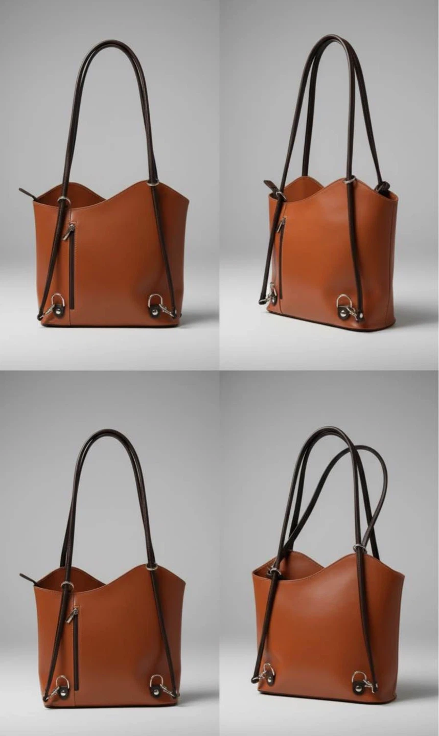 Brown Leather Convertible Purse - photo 3