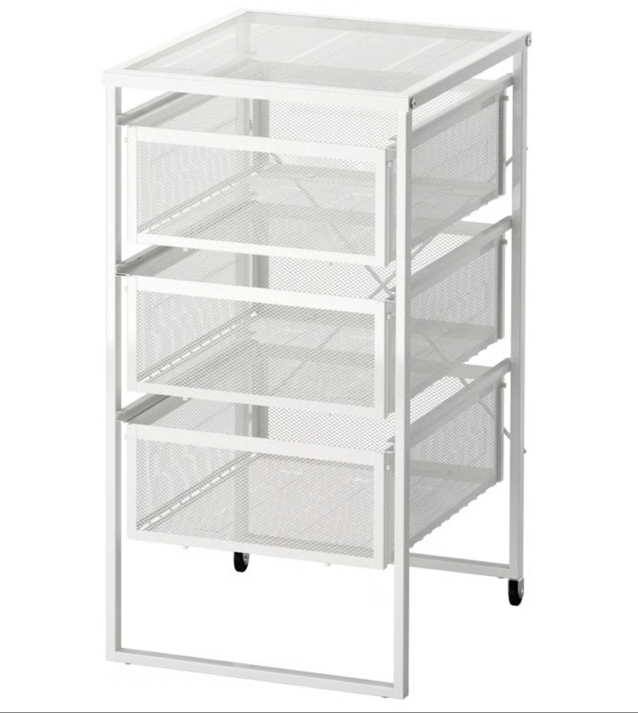 White 3-Drawer Storage Unit