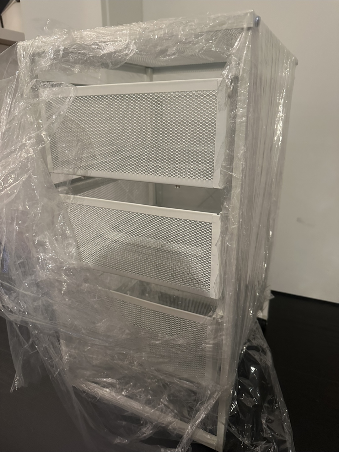 White 3-Drawer Storage Unit - photo 2