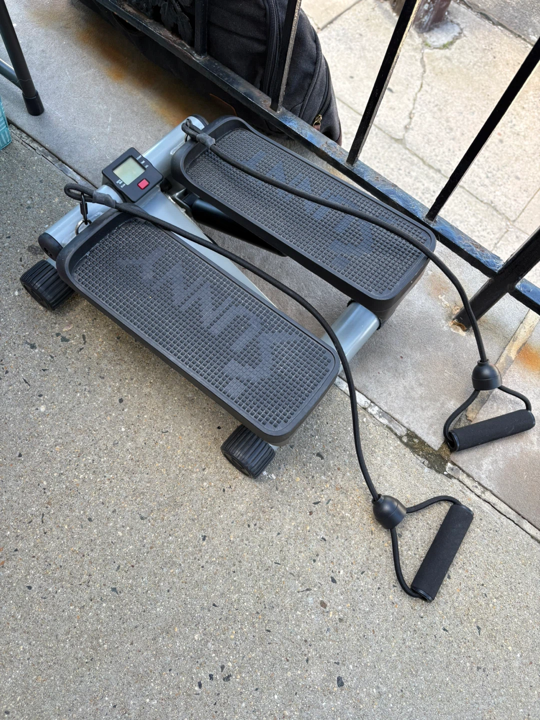 Sunny Health & Fitness Mini Stepper with Resistance Bands