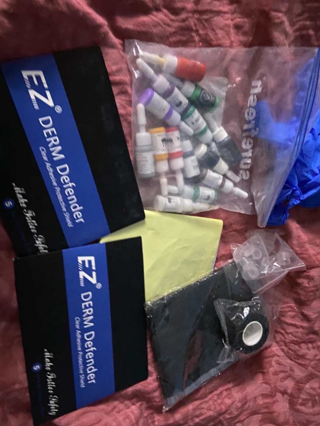 Assorted Tattoo Needles, Ink & Machine Accessories