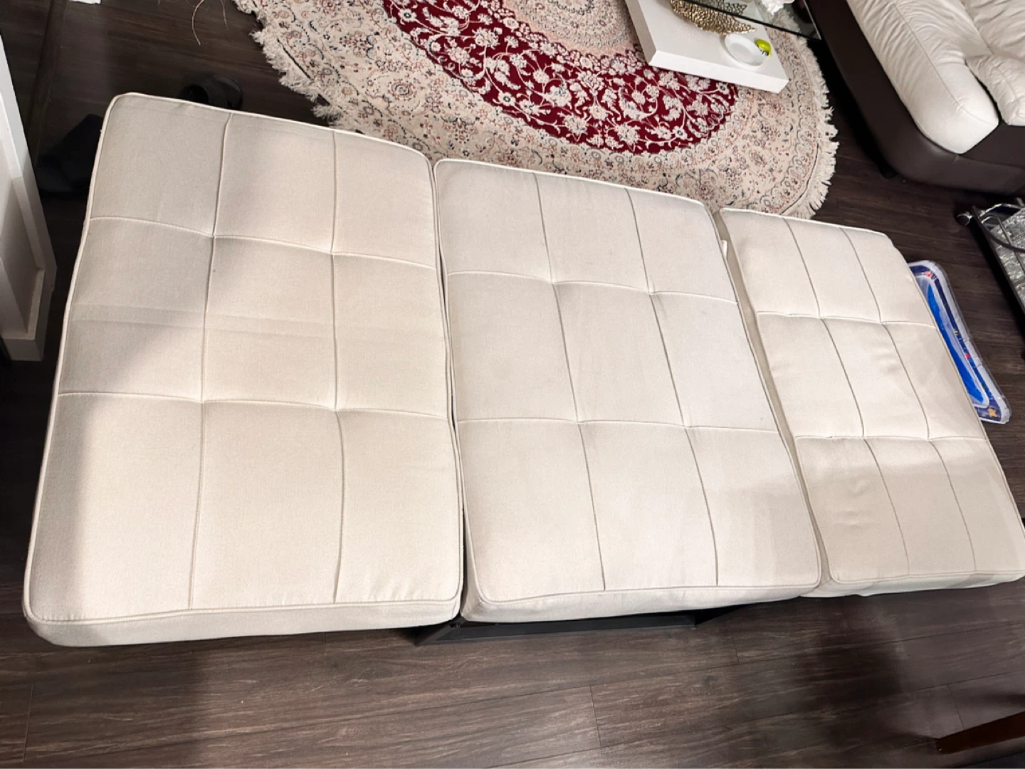 Convertible Sofa Bed with Ottoman - photo 5