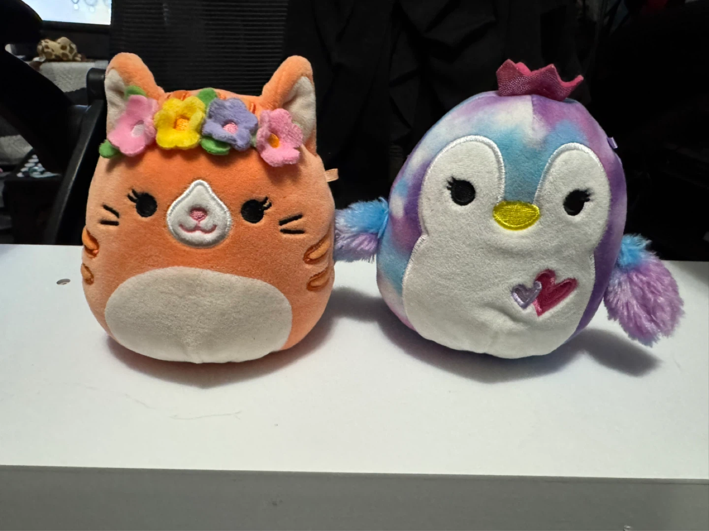 Squishmallow Plush Toys - Cat & Penguin