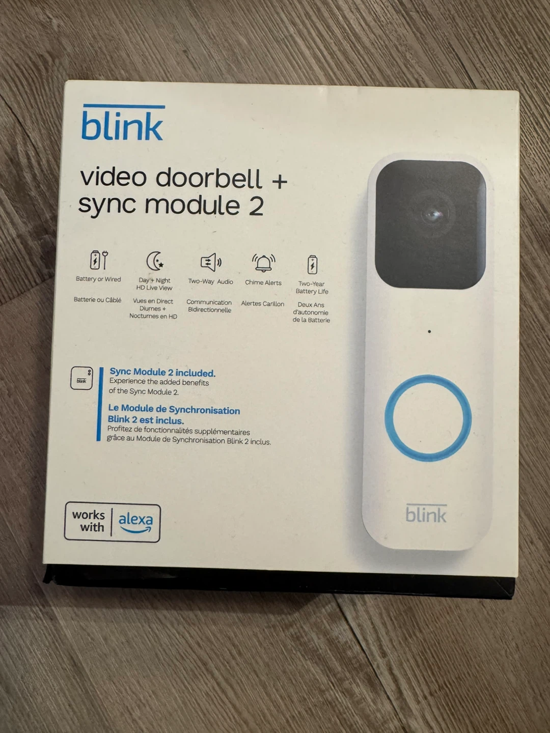 Blink Video Doorbell + Sync Module 2 Kit
