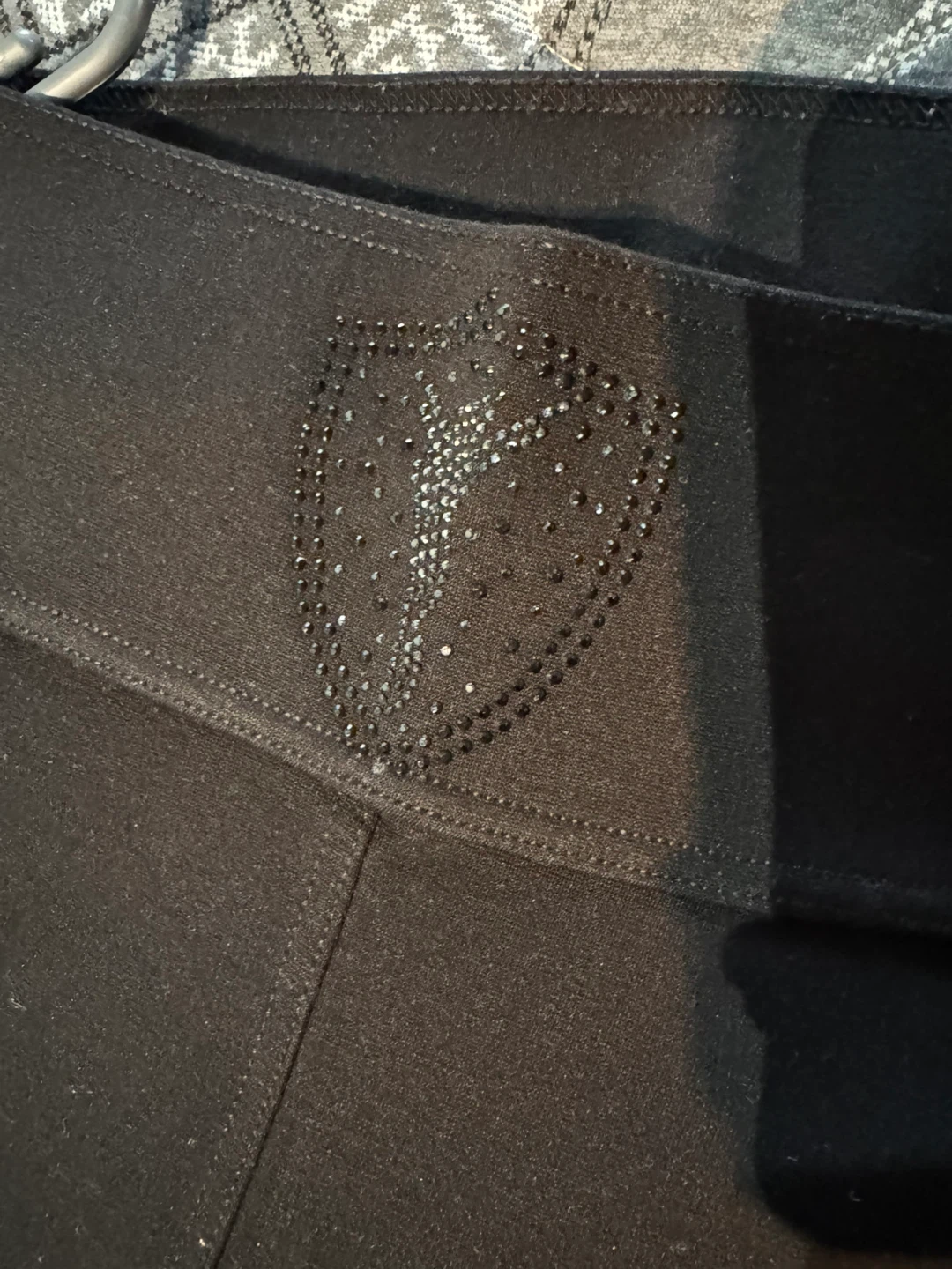 GALIFE Black Rhinestone Embellished Leggings - photo 4