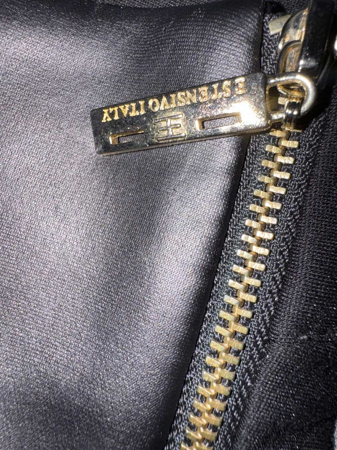 ESTENSIVO Black Faux Leather Pants with Zipper Detail - photo 3