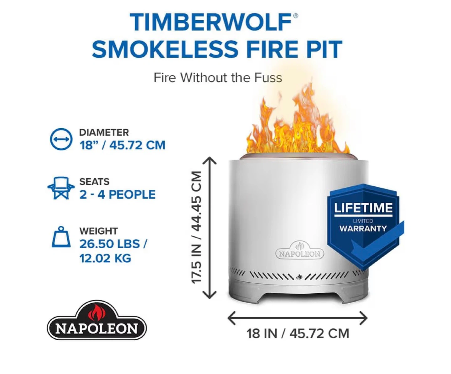 Brand new Napoleon Timberwolf Smokeless Fire Pit