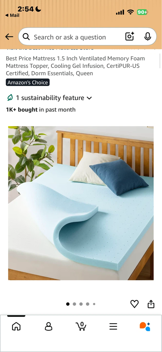 Memory Foam Topper