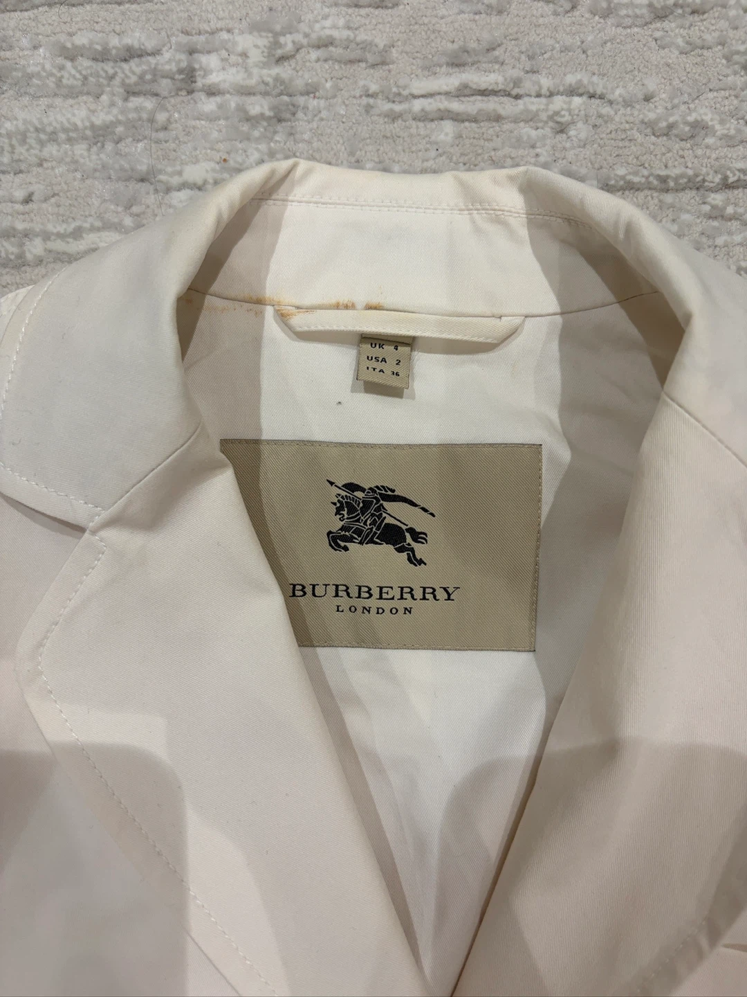 Burberry London Cream Jacket - UK 4 / US 2 - photo 2