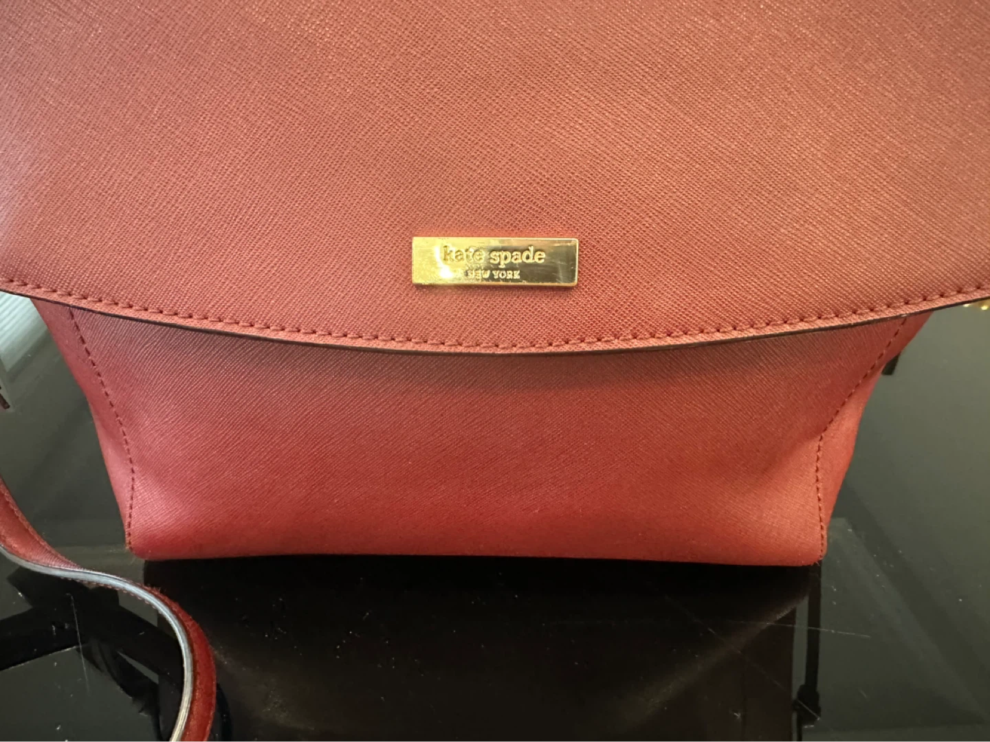 Kate Spade New York Burgundy Crossbody Purse - photo 2