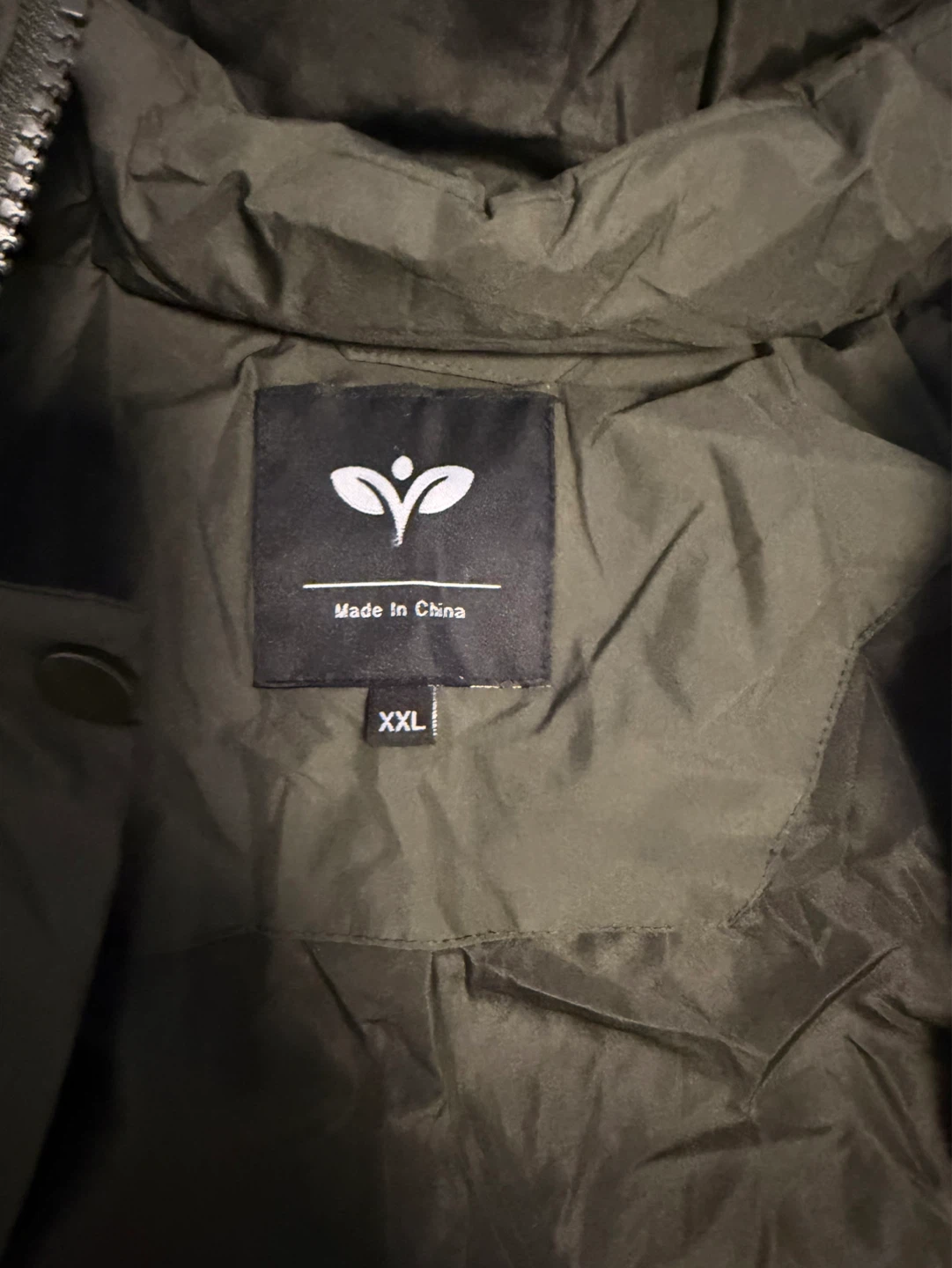 GGleaf Puffer Coat - Olive Green, Size XXL - photo 4
