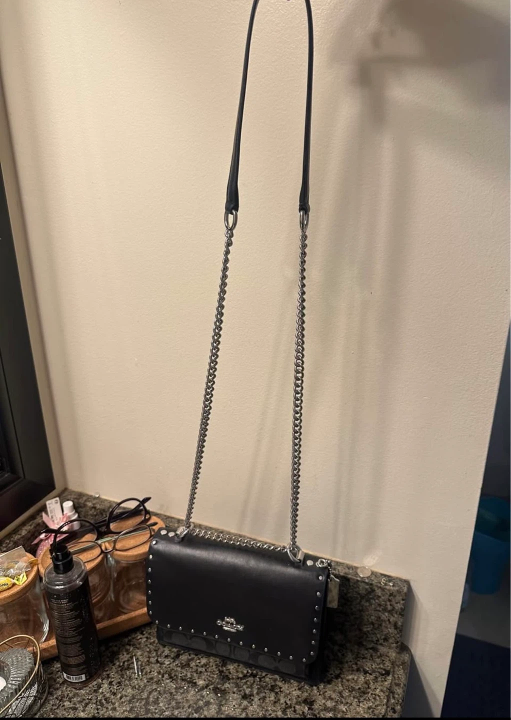 Coach Black Studded Shoulder Bag - photo 3