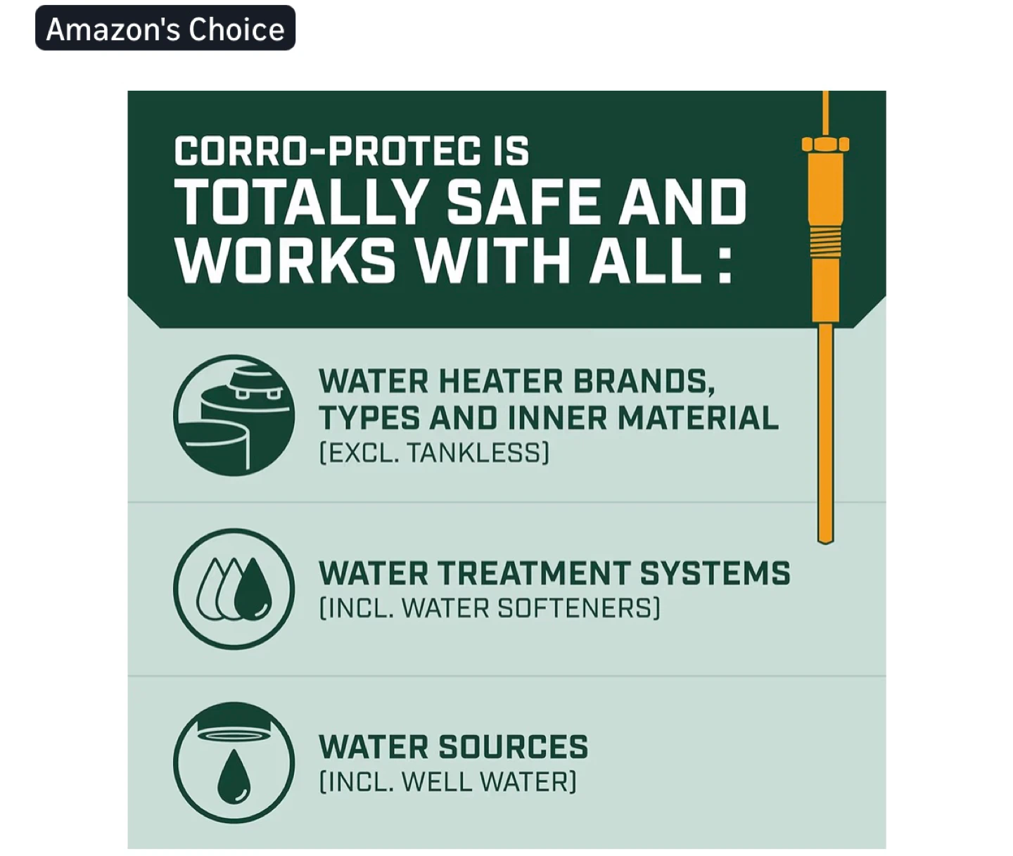 Corro-Protec Powered Anode Rod for Water Heater - photo 3