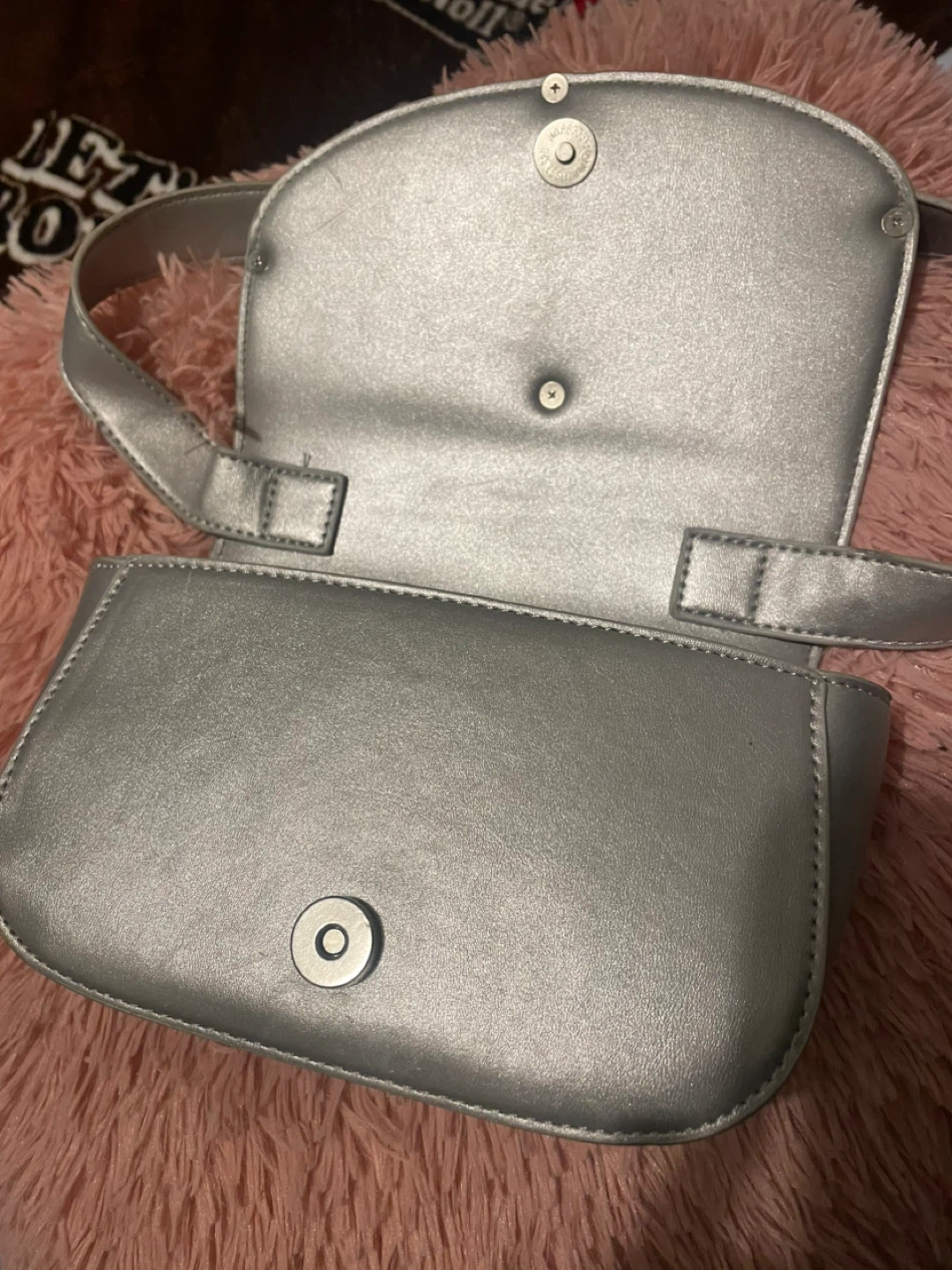 Diesel Silver Shoulder Bag with Large D Logo - photo 3