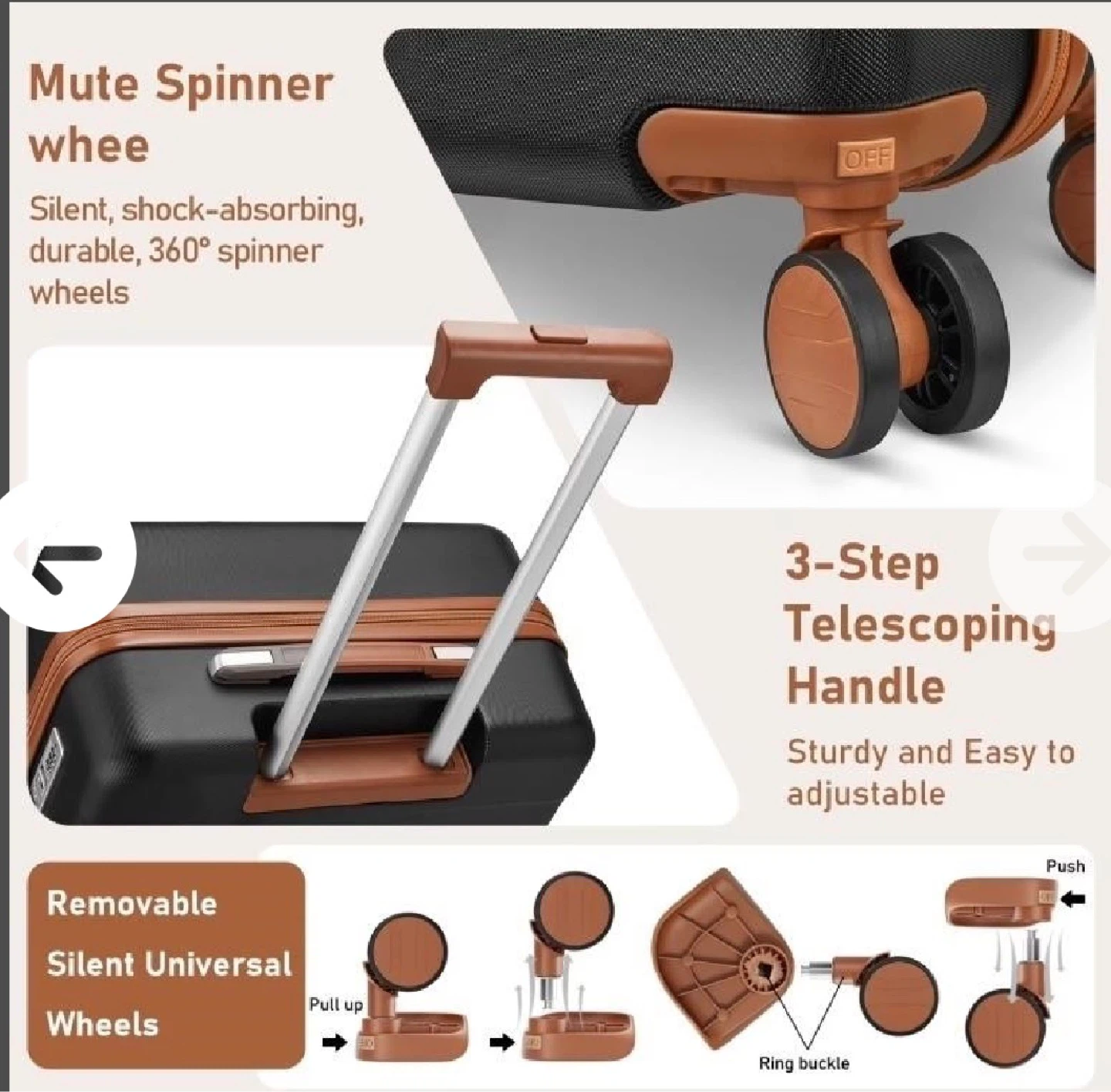 20-inch Spinner Luggage Set - photo 3