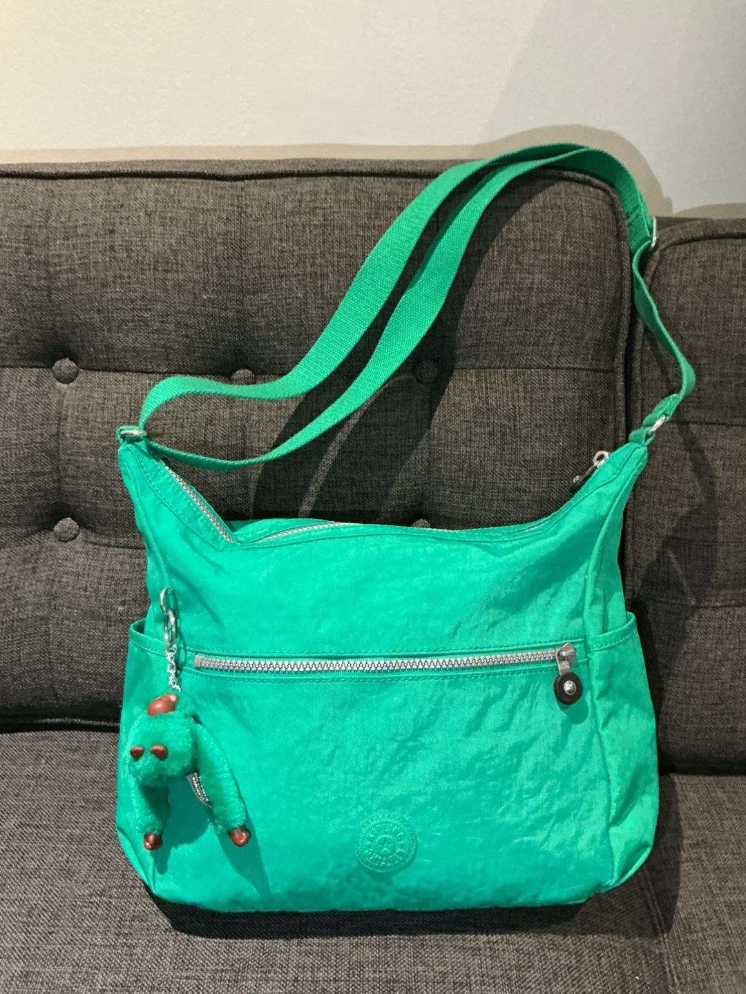 Kipling Shoulder Bag - Bright Green